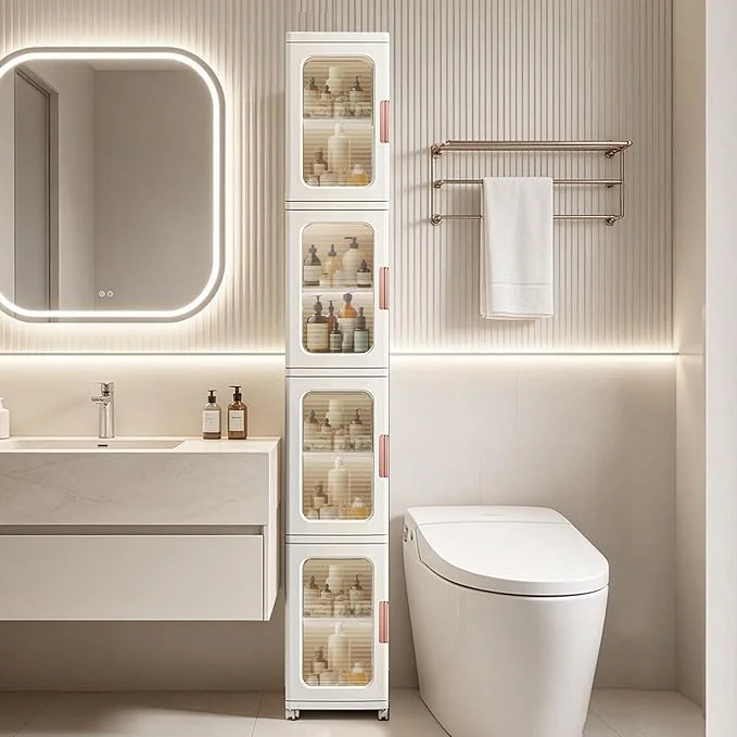 Lacusmall Tall Narrow Storage Cabinet