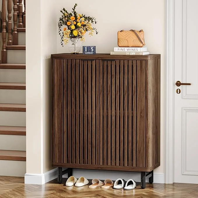 Tribesigns 6-Tier Farmhouse Shoe Cabinet