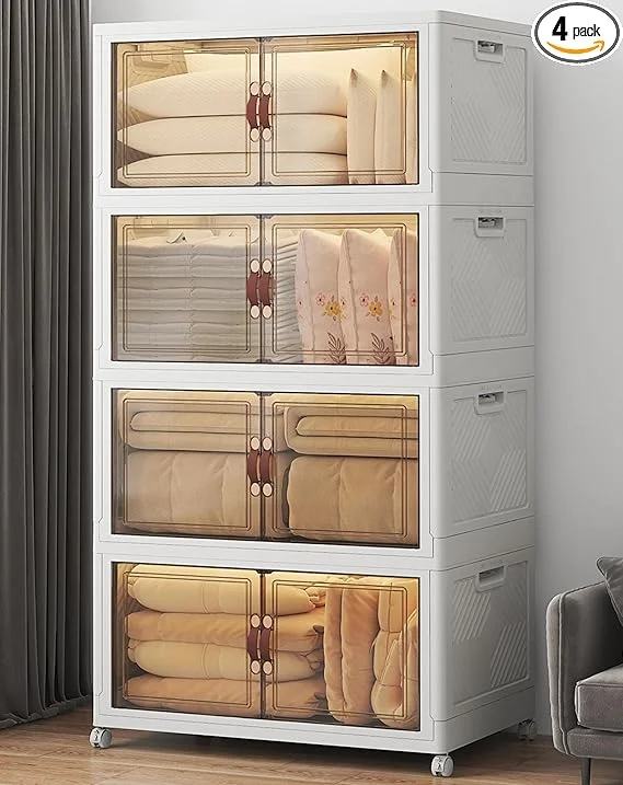 UAMFURI Stackable Storage Bins with Lids